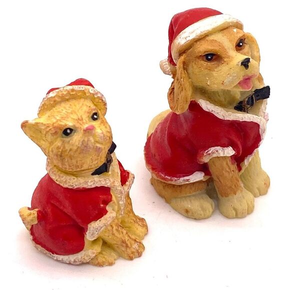 Cat Dog Figurine Set Humane Society of United States - Picture 1 of 14